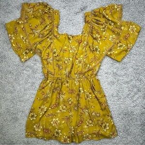 Chelsea and Violet Romper Womens Small Bohemian Paisley Floral Print Vacation